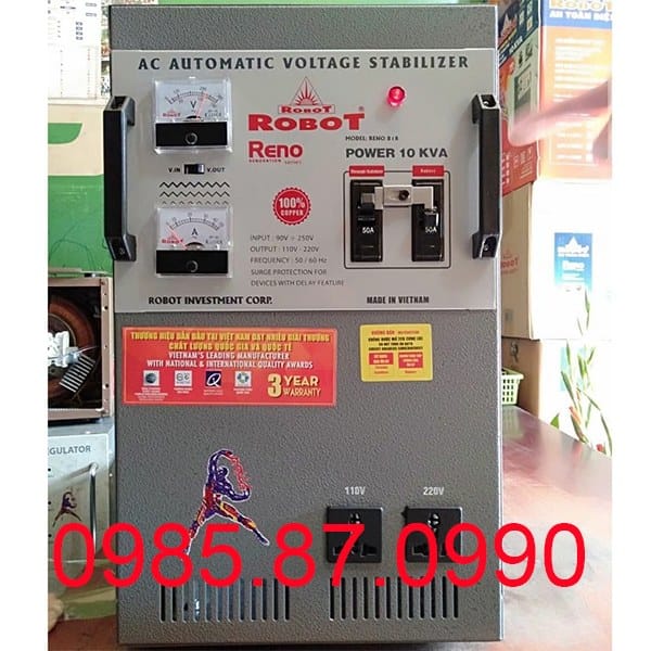 Ổn áp ROBOT 10KVA dải 90