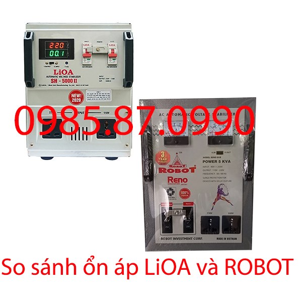 So sánh ổn áp LiOA và ROBOT