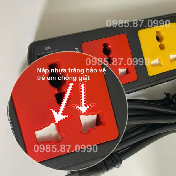 Ổ cắm LiOA 4 lỗ 4D32N 3m Ổ cắm LiOA 4 lỗ 4D32N 3m